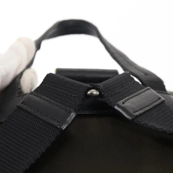 PRADA Backpack Nylon Khaki Silver - Picture 12 of 15